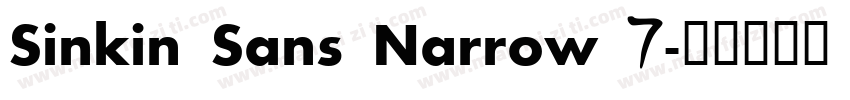 Sinkin Sans Narrow 7字体转换